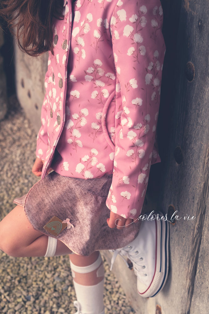 Pack-jupe-lilou-veste-violette Jupe à volants et veste capuche